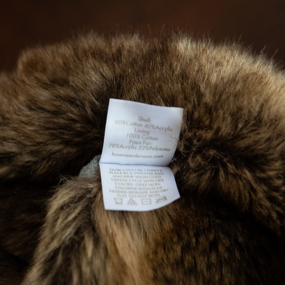 Hanna Andersson Furry Sweaterknit Trapper Hat - Picture 3 of 6